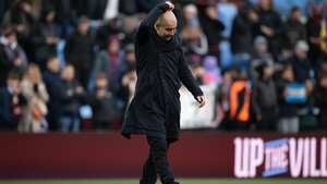 Guardiola se lamenta mientras su equipo sigue bajando en la tabla de posiciones.