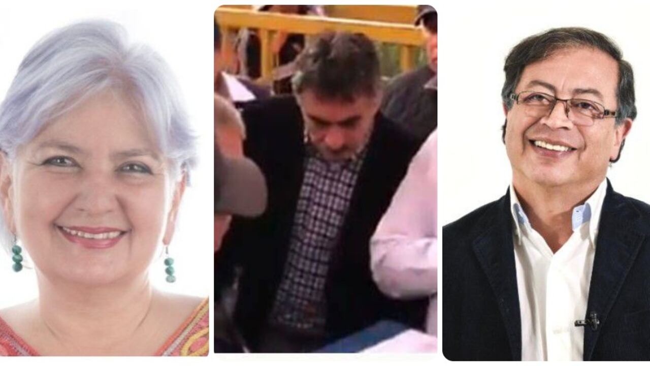 Gloria Flórez, Carlos Manuel Pinto y Gustavo Petro.