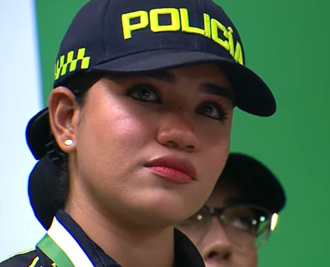 Valentina Meza Carranza, policía que en pijama enfrentó al Clan del Golfo en Remedios, Antioquia.