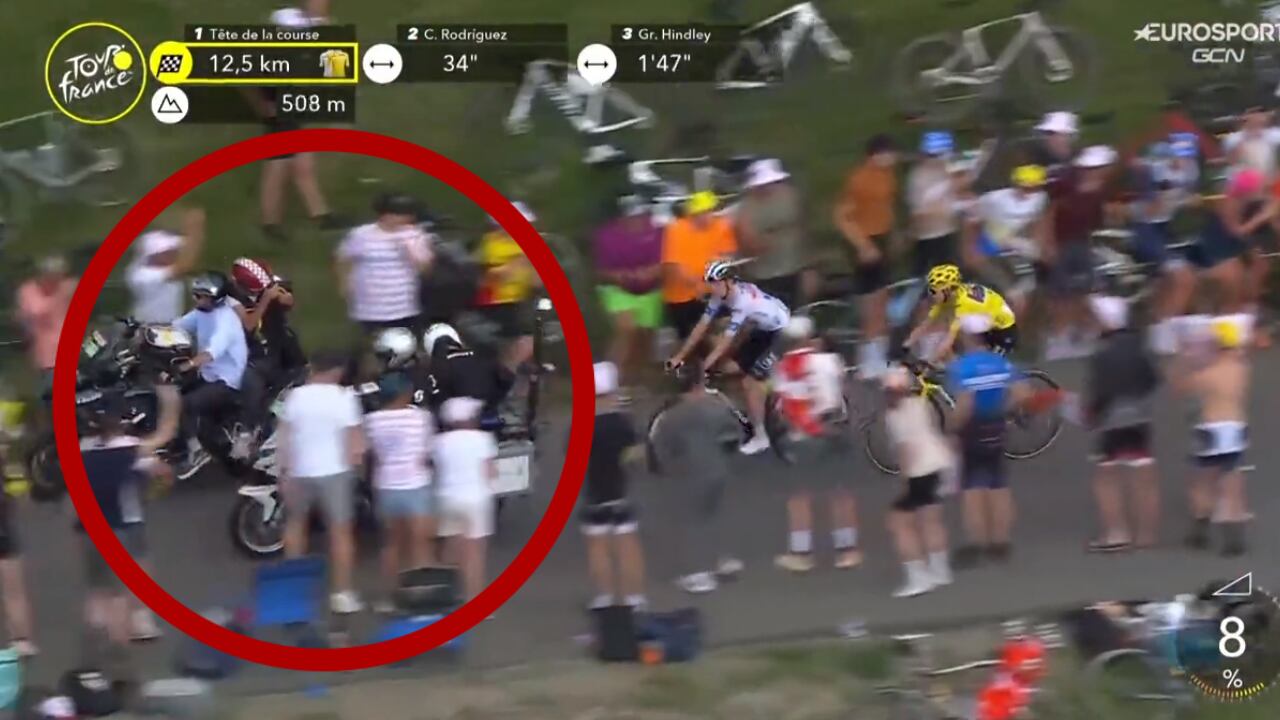 Tadej Pogacar vs. Jonas Vingegaard en la etapa 14 del Tour de Francia 2023