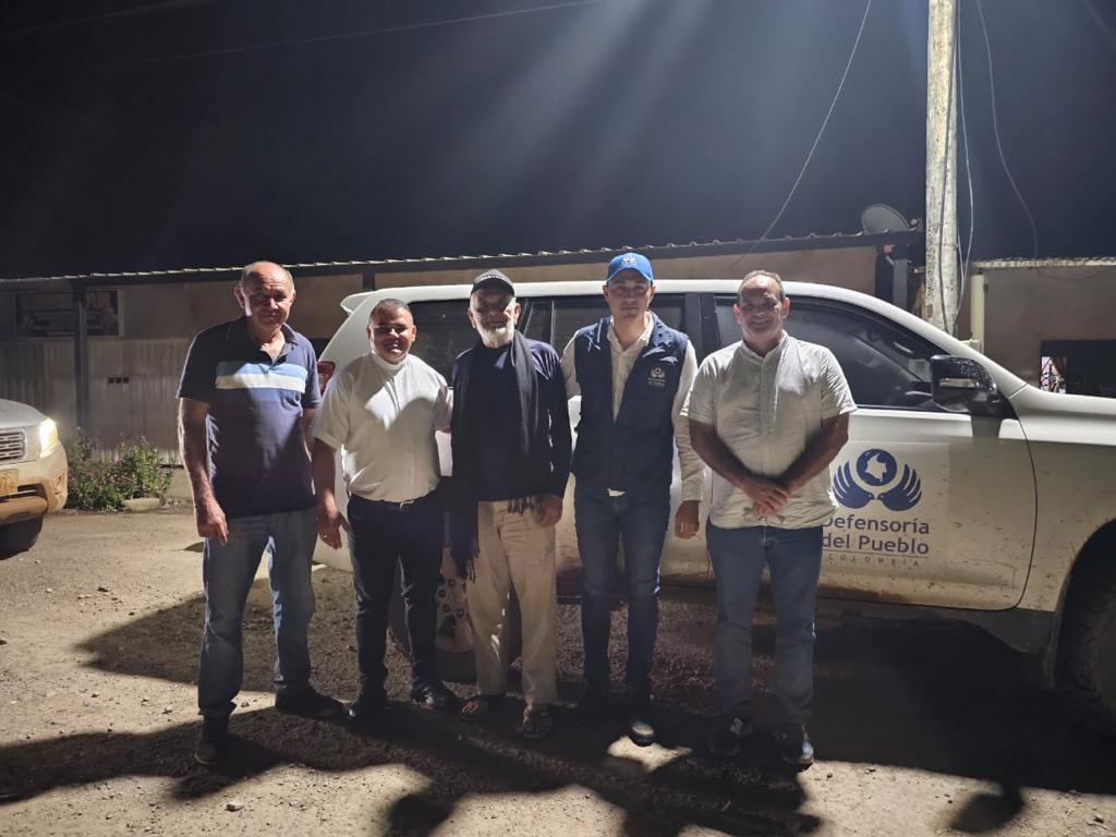 Misión humanitaria de la Defensoría del Pueblo permite liberación del señor Heriberto Urbina.