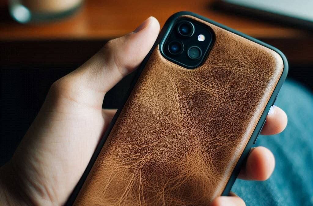 El cuero vegano se ha convertido en un material de moda para los celulares.