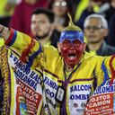 Aficionados de la Selección Colombia Sub-20 en Bogotá.