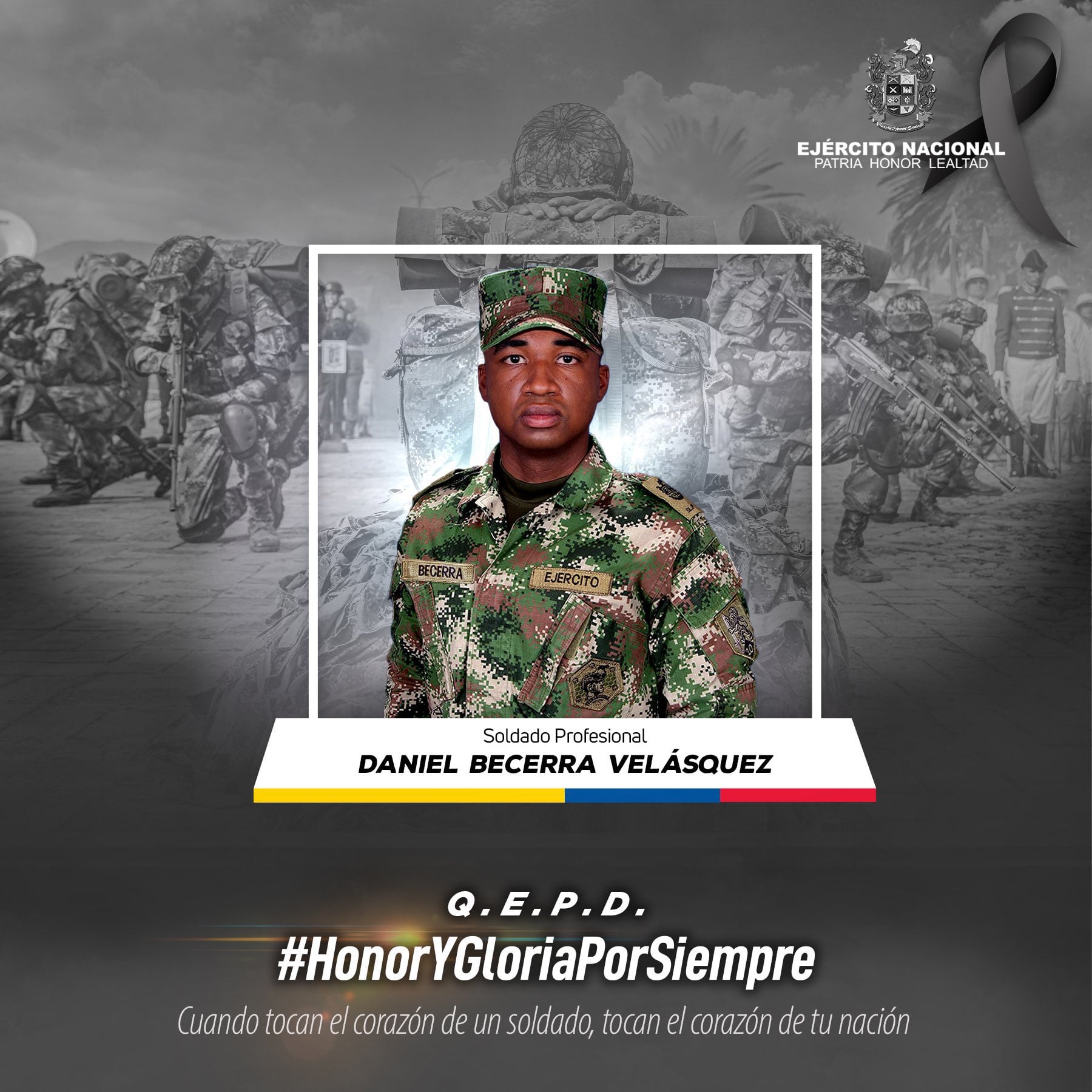 El Ejército Nacional lamenta lo sucedido.