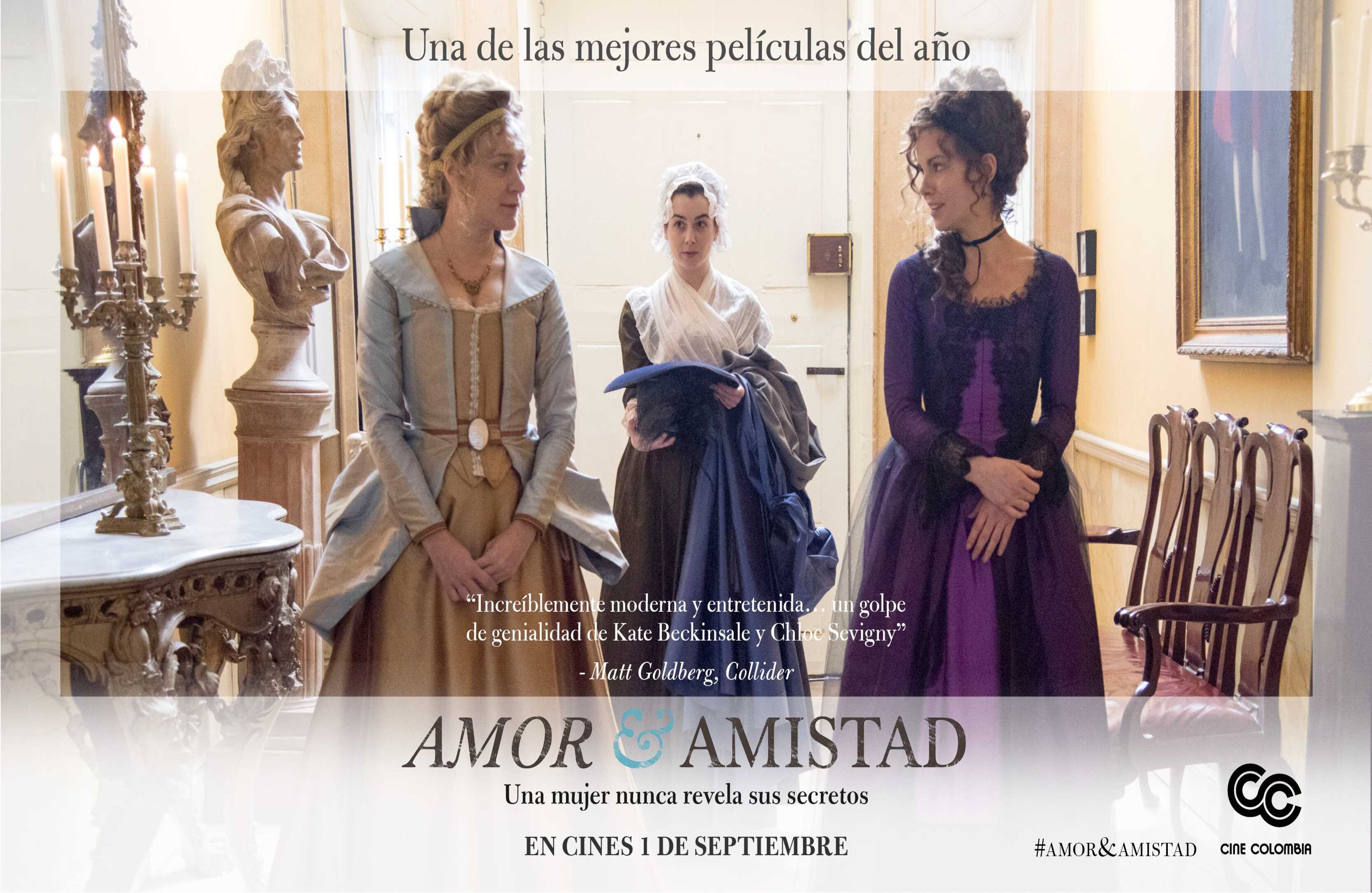 'Love & Friendship' se estrena hoy, primero de septiembre, en las salas de Cine Colombia.  