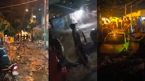 Emergencias por fuertes lluvias en Santa Marta este 31 de octubre de 2024.