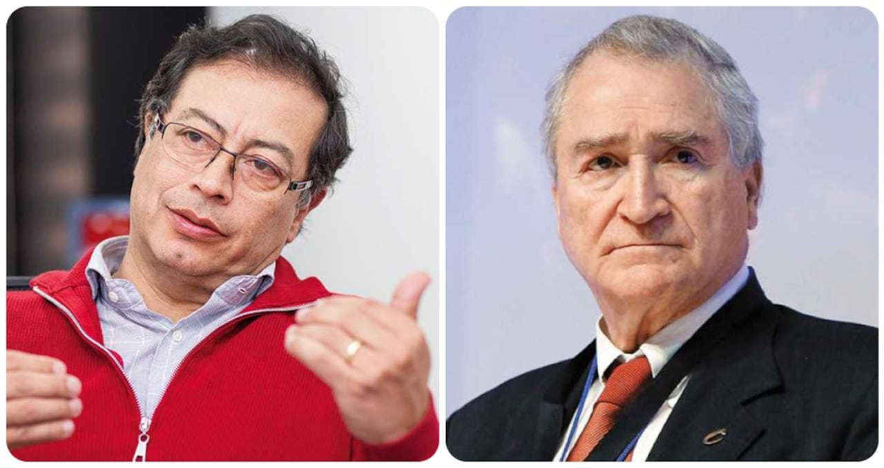 Gustavo Petro y Ómar Yepes, presidente del Partido Conservador.