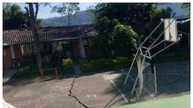 Colegios agrietados en Cundinamarca.