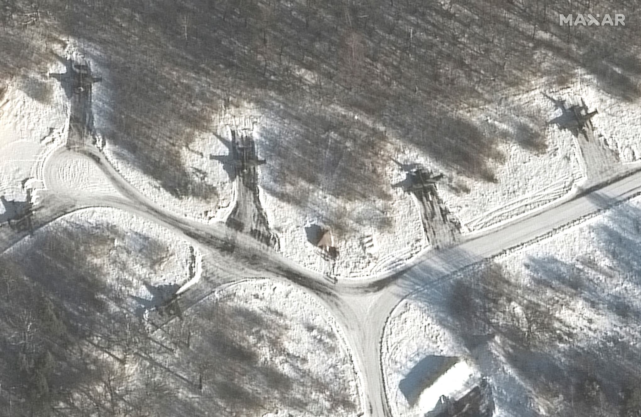 En imágenes : fuerzas rusas cerca de Ucrania