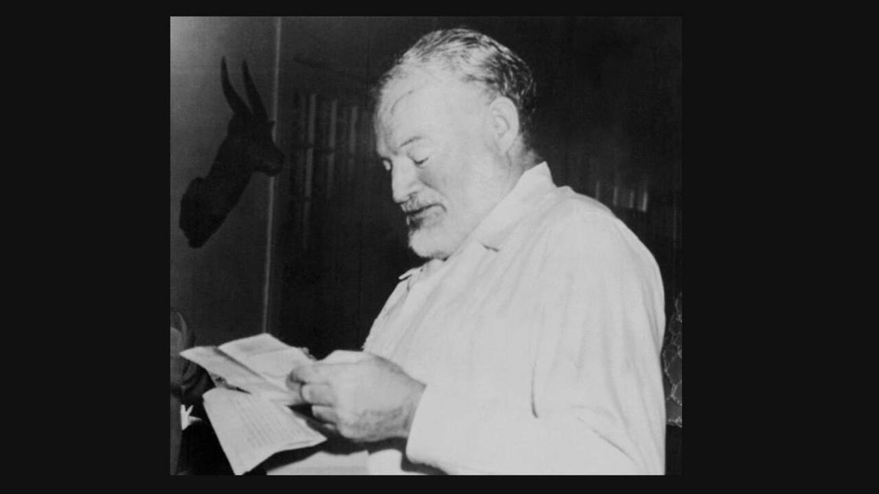 Ernest Hemingway en 1954. Foto: AFP.