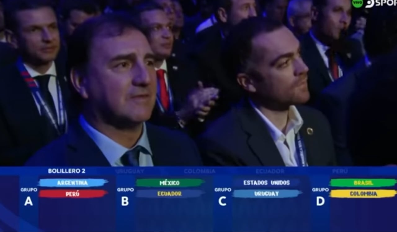 Néstor Lorenzo, entrenador de Colombia en el sorteo de la Copa América 2024