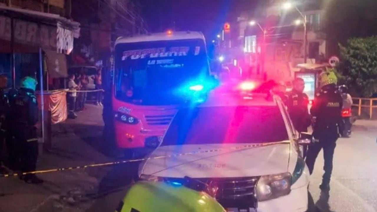 Asesinato de dos mujeres en un bus en Medellín.