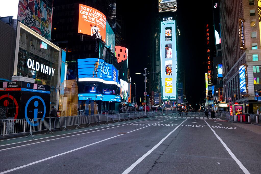 Nueva York vacía en coronavirus