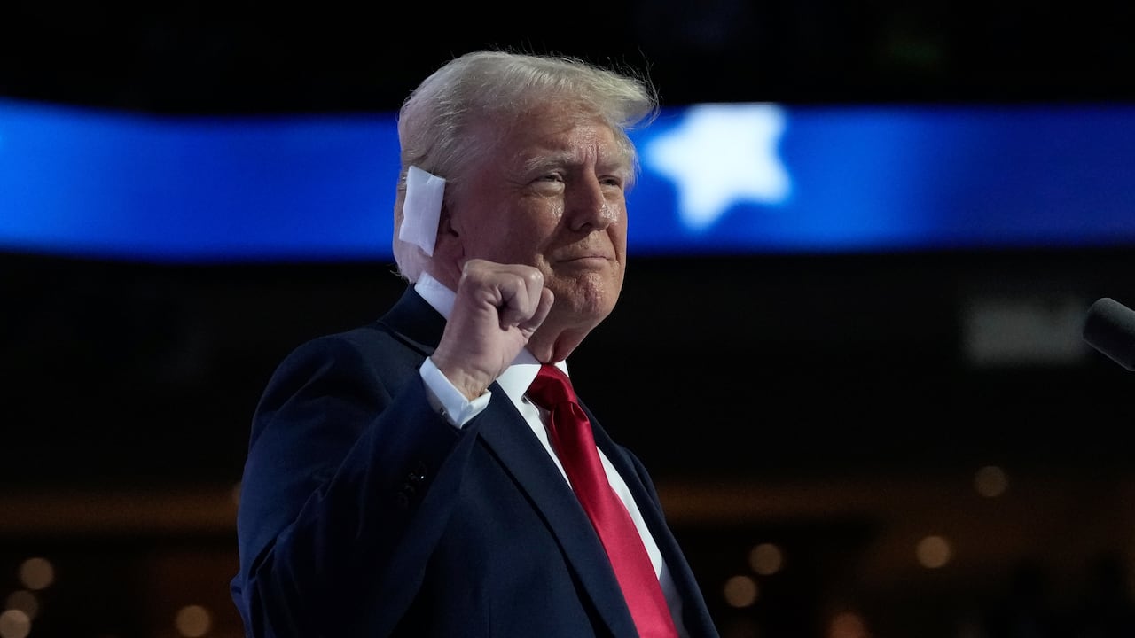 Donald Trump en la convención republicana