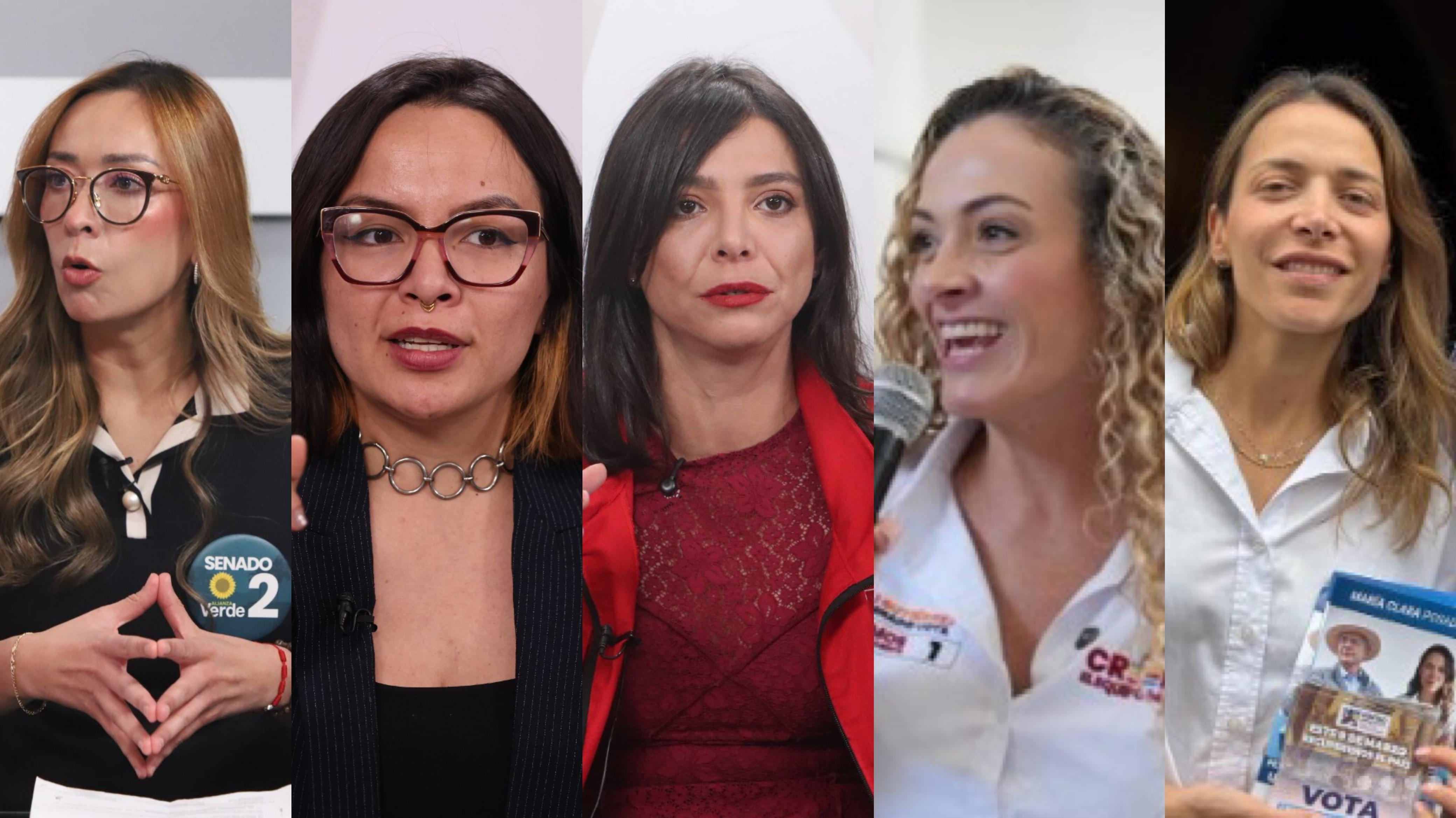 Katherin Miranda, Jennifer Pedraza, María Paz Gaviria, Juliana Gutiérrez Zuluaga y María Clara Posada.