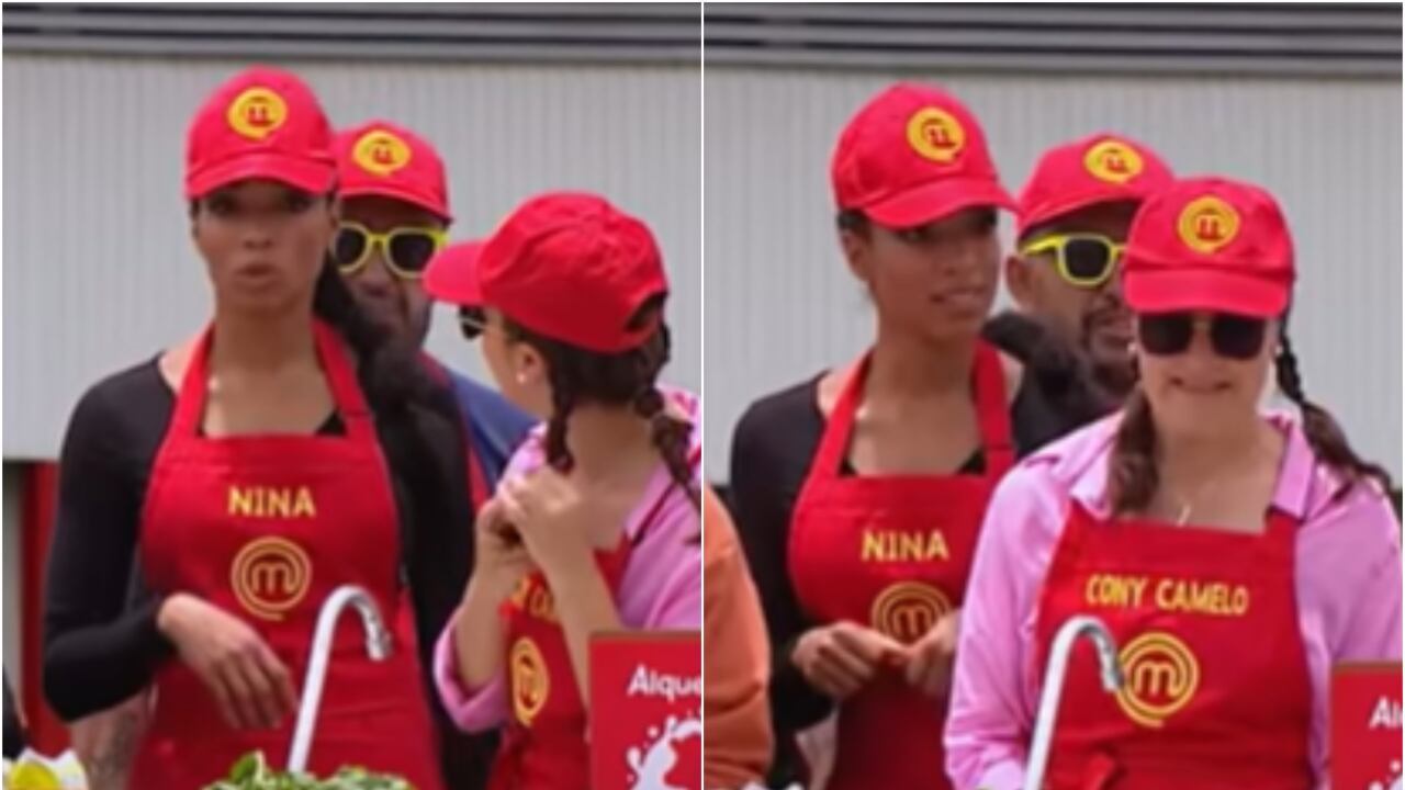Cony Camelo y Ninca Caicedo tuvieron un encontrón en MasterChef Celebrity delante de todos sus compañeros en medio de un reto de campo.