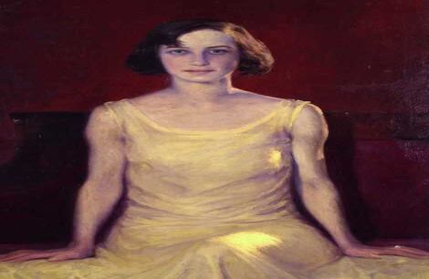 Los artistas e intelectuales de la época también sucumbieron ante Carolina. Sergio Trujillo Magnenat la fotografió y pintó múltiples veces. Elisa Mújica la convirtió en protagonista de su novela "Los dos tiempos", y Francisco Antonio Cano le hizo dos retratos de gran formato. En la imagen, el retrato que le hizo en 1930.