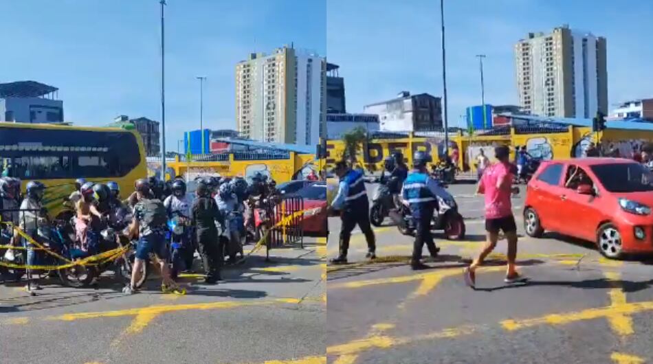 Conductores entraron a la Media Maratón de Bucaramanga.
