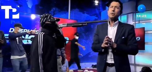 Los delincuentes entraron con sus caras tapadas y fuertemente armados.