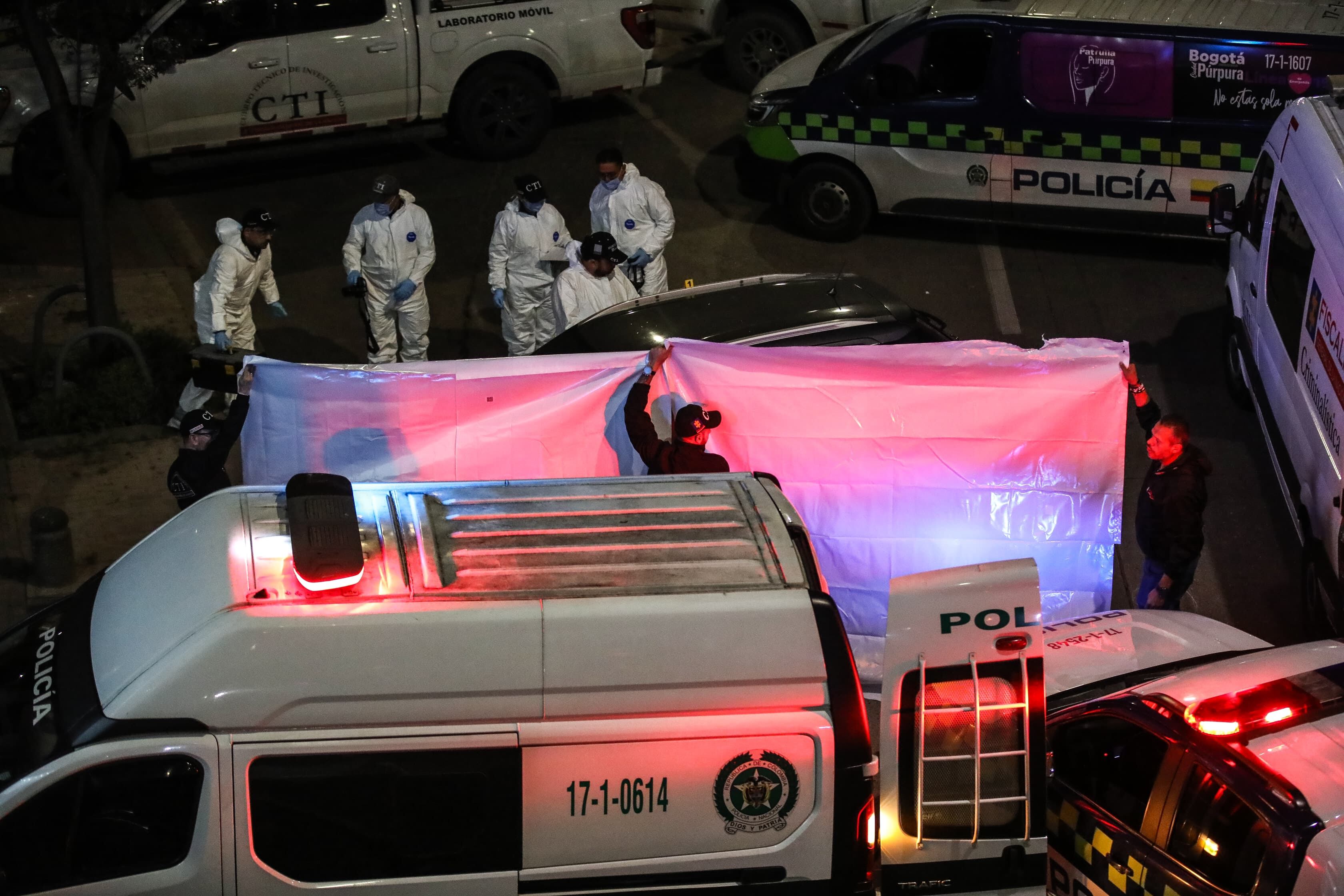 Lugar donde fue asesinado el coronel (r) Élmer Fernández, director de la cárcel La Modelo