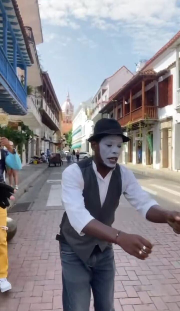 Pelea de mimos en Cartagena