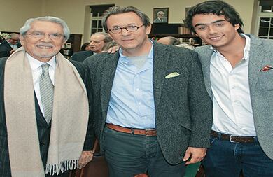 Pedro Gómez Barrero, Guillermo Uribe y Alejandro Uribe.