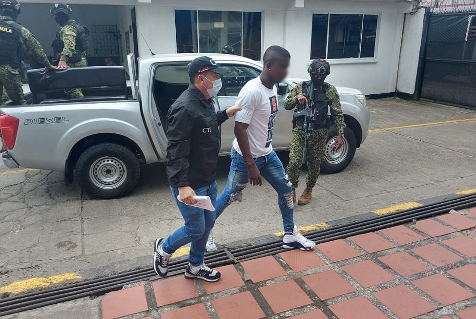 Alias Víctor quedó a disposición del CTI de la Fiscalía.