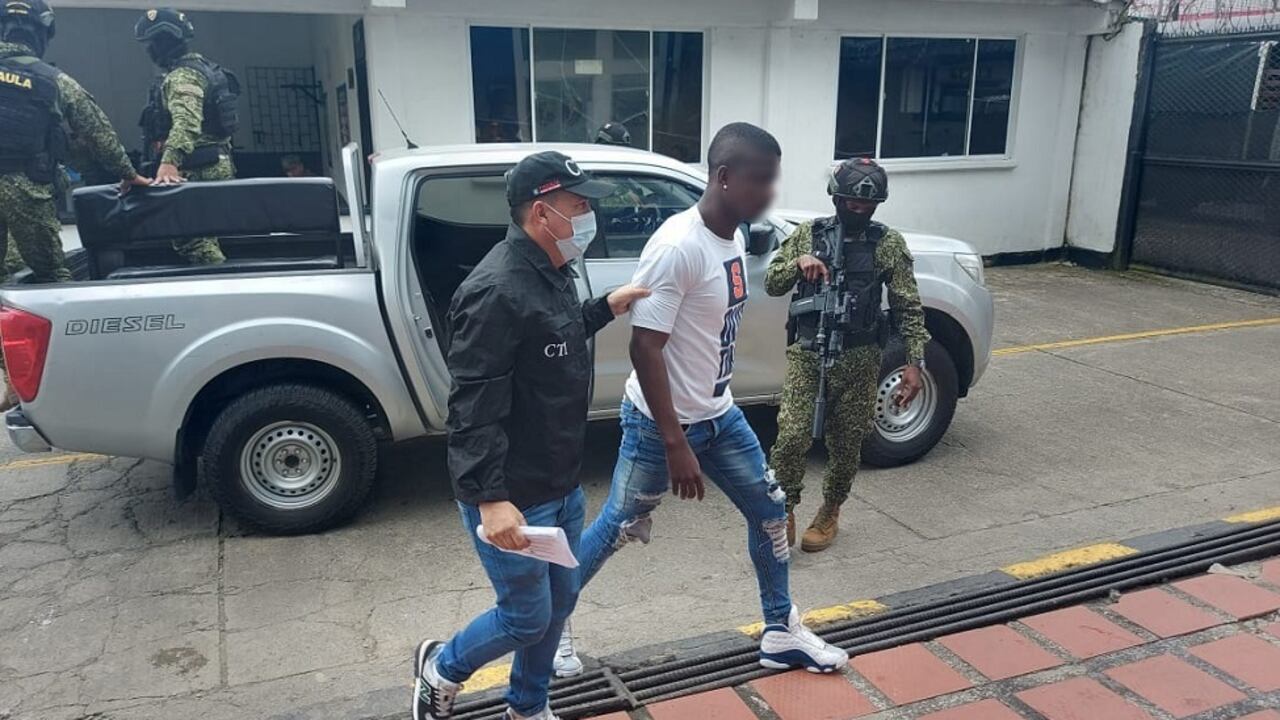 Alias Víctor quedó a disposición del CTI de la Fiscalía.