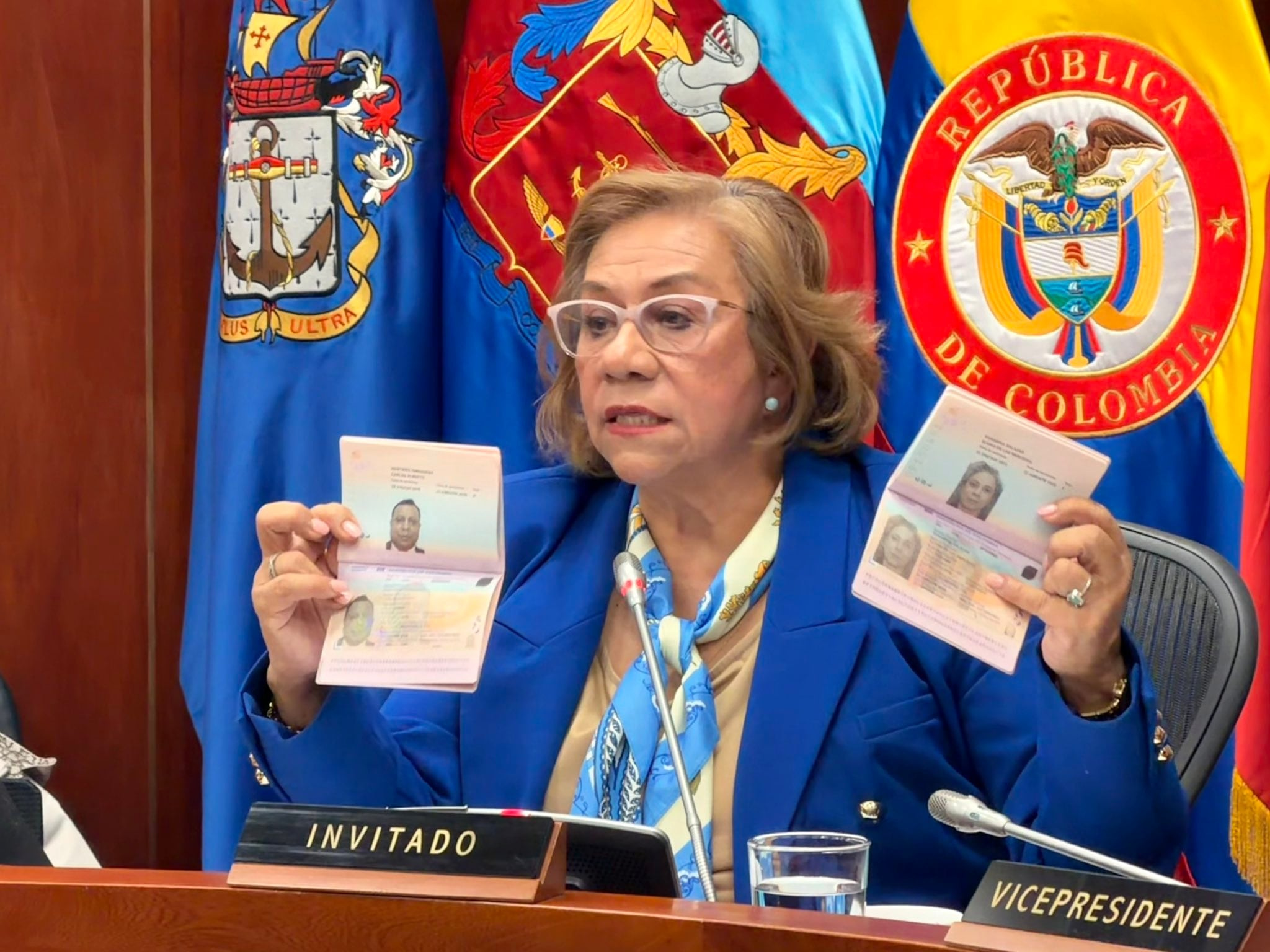 La canciller Yolanda Villavicencio estuvo en el debate de la Comisión Segunda del Senado.