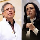 De izquierda a derecha: Gustavo Petro, María Fernanda Cabal y Francia Márquez.