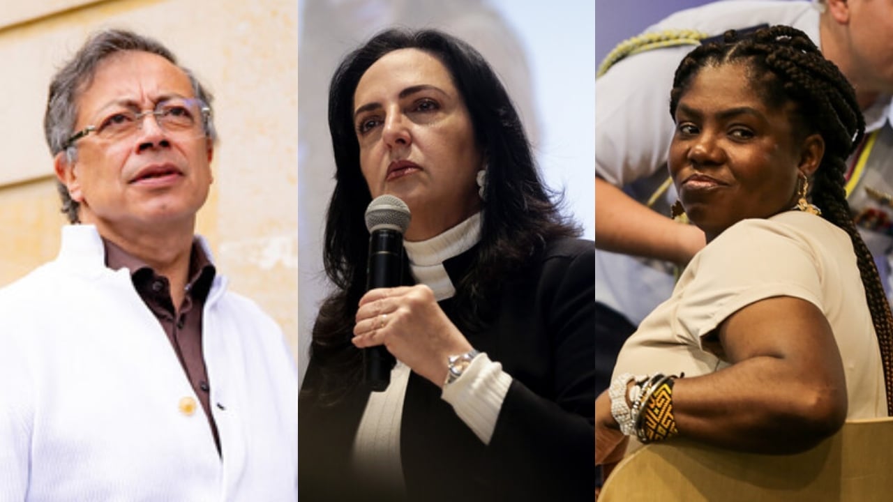 María Fernanda Cabal se refirió a los cuadros de Gustavo Petro y Francia Márquez como “retratos de la inutilidad”.
