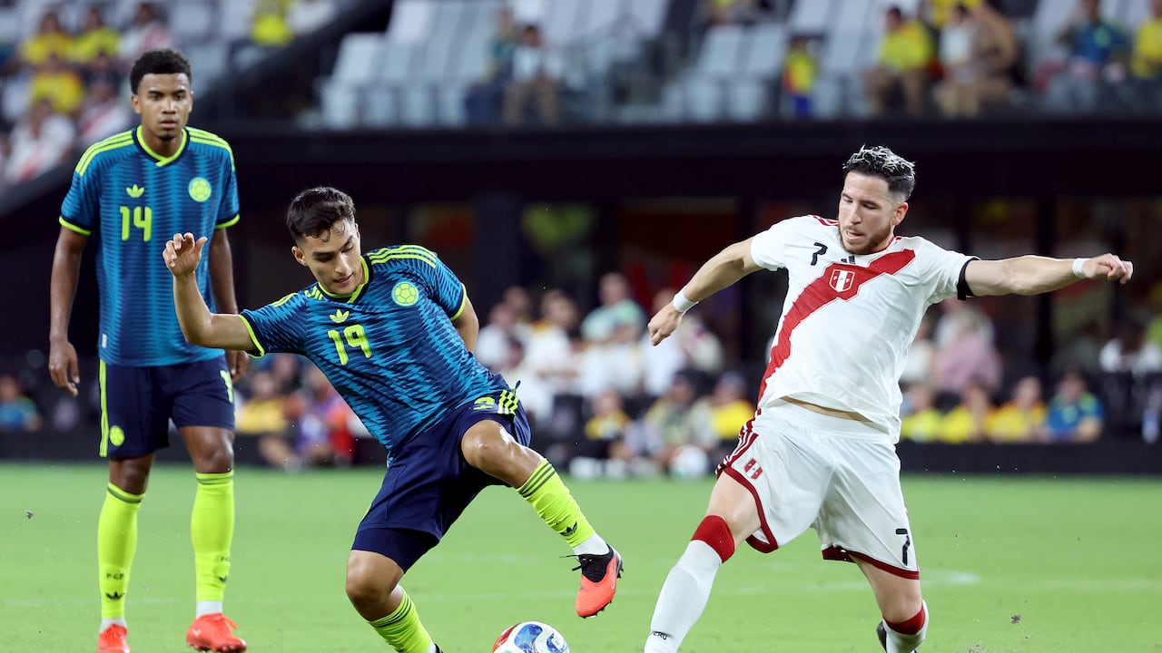 Imagen del juego entre Colombia y Perú, amistoso por fecha Fifa.