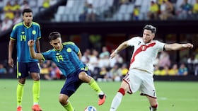 Imagen del juego entre Colombia y Perú, amistoso por fecha Fifa.