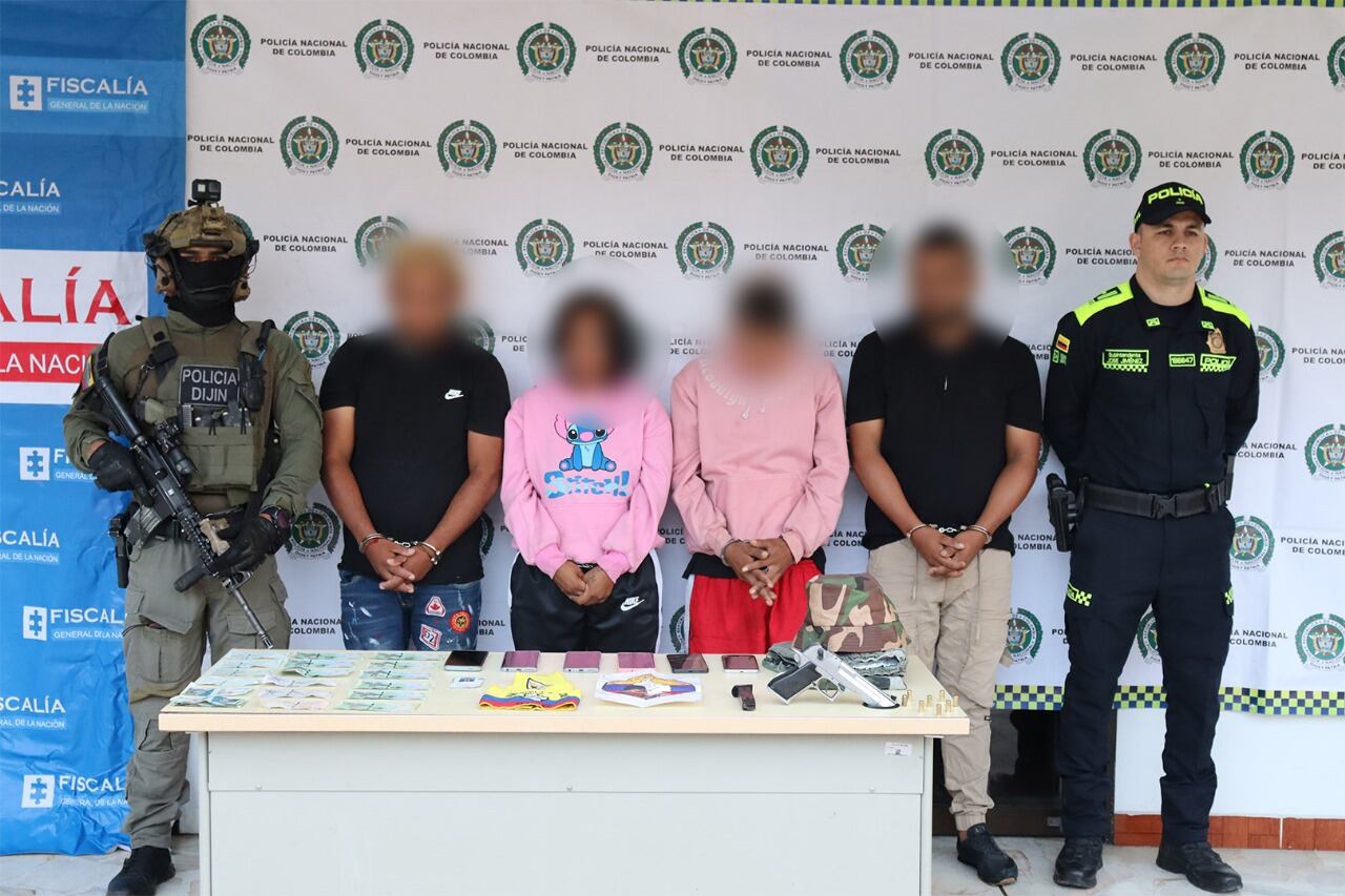 Estas cuatro personas están siendo judicializadas por su presunta participación en los atentados del 10 de junio en Jamundí.