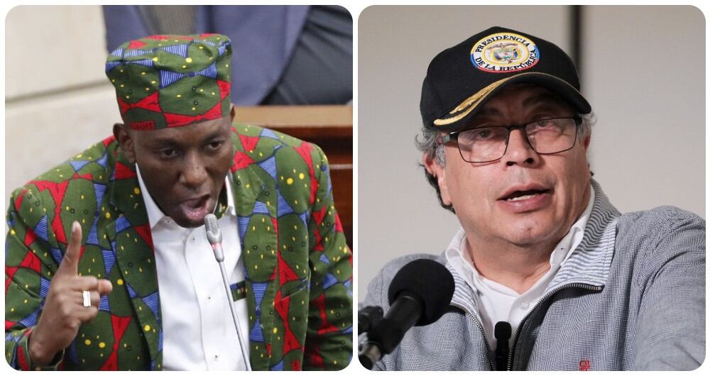 Paulino Riascos y Gustavo Petro.