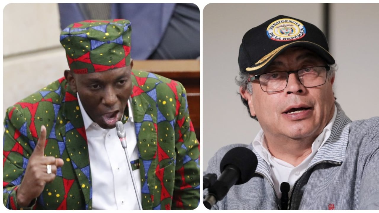 Paulino Riascos y Gustavo Petro.