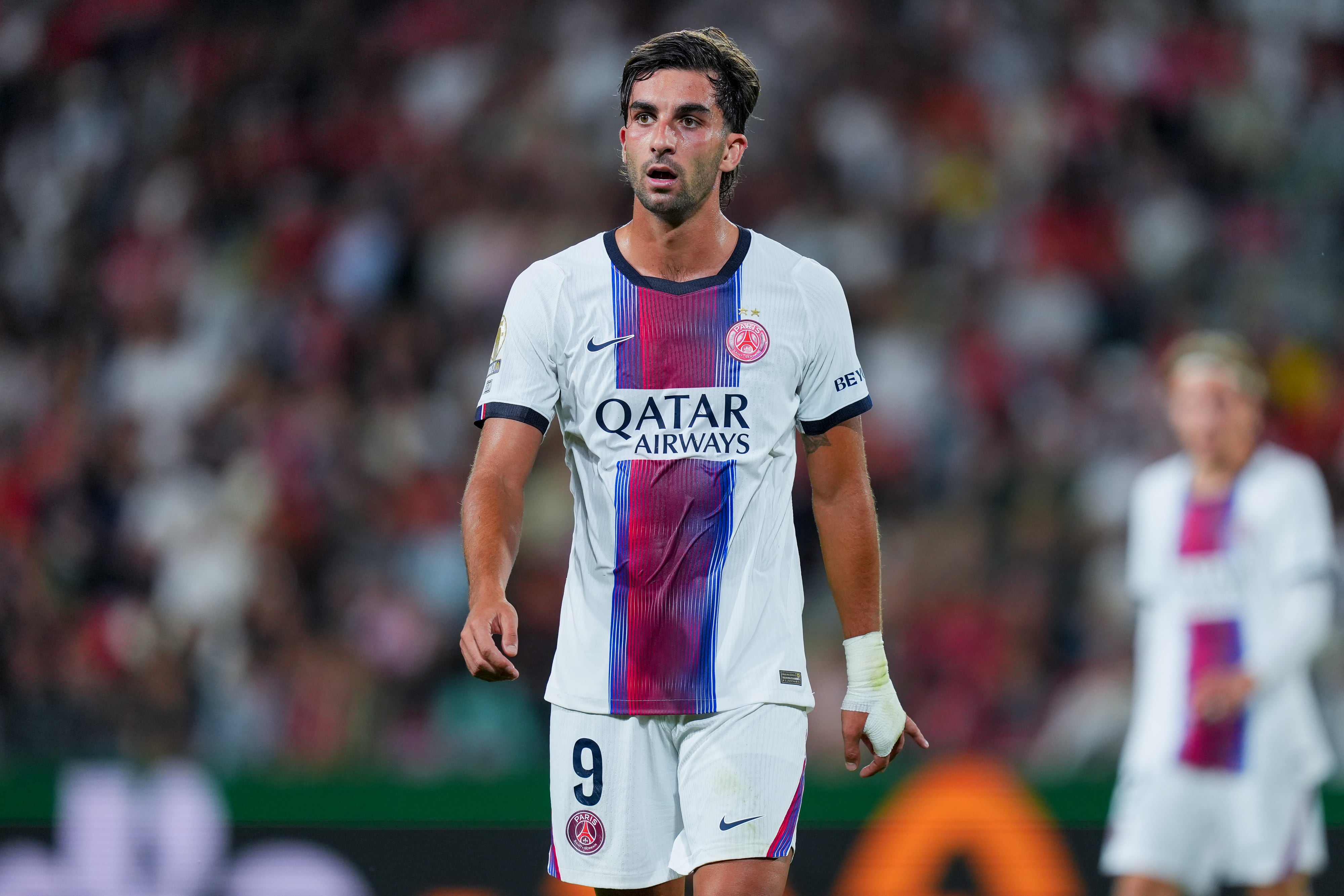 Ferran Torres contra el Rennes