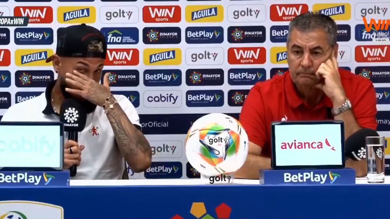 Duván Vergara y Polilla da Silva previo a la final de Copa con América