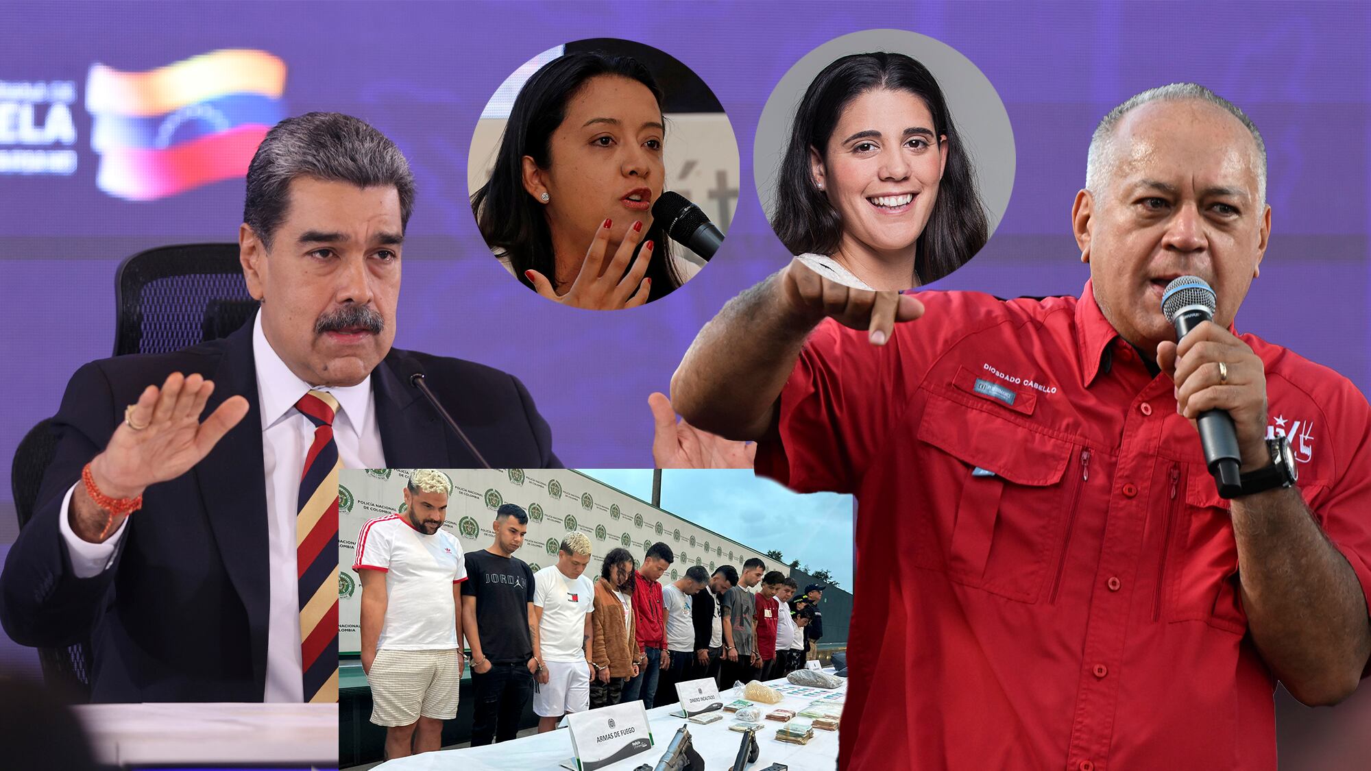 Nicolás Maduro y Diosdado Cabello, líderes del régimen venezolano.
