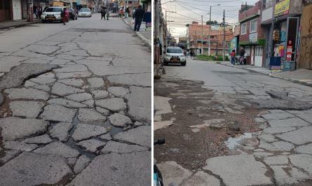 Carrera 80i entre calles 45 sur y AV. Villavicencio de la UPZ Gran Britalia.