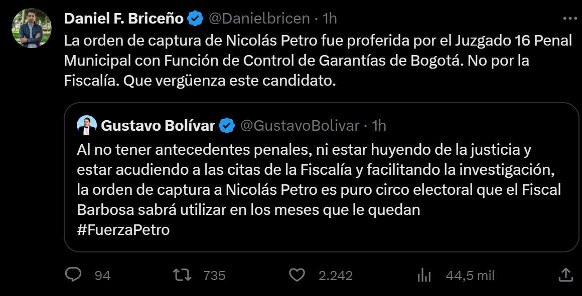 Trino Daniel Briceño - Gustavo Bolívar