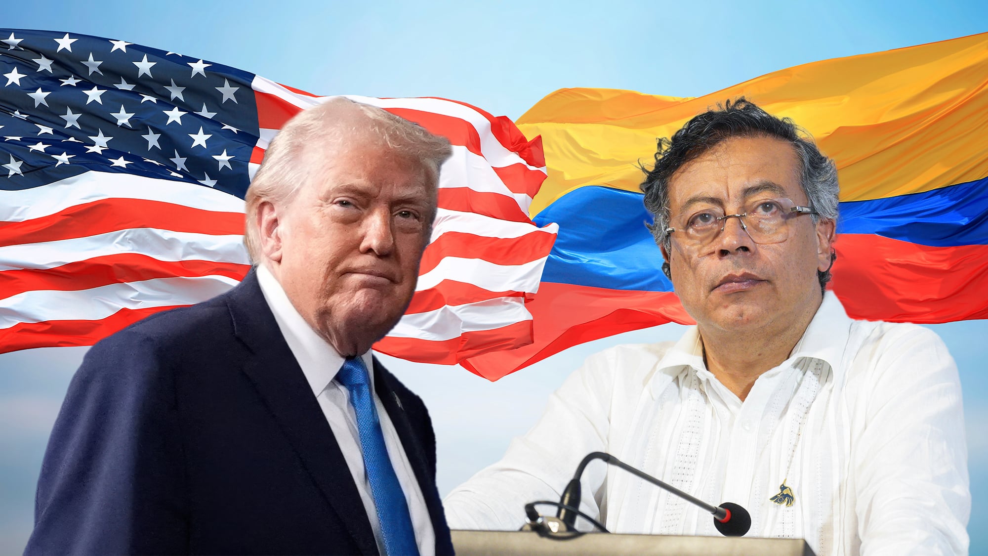 Venezuela Colombia
Gustavo Petro 
Donald Trump