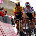 Roglic y Evenepoel libraron batalla en la etapa 8 del Giro de Italia.