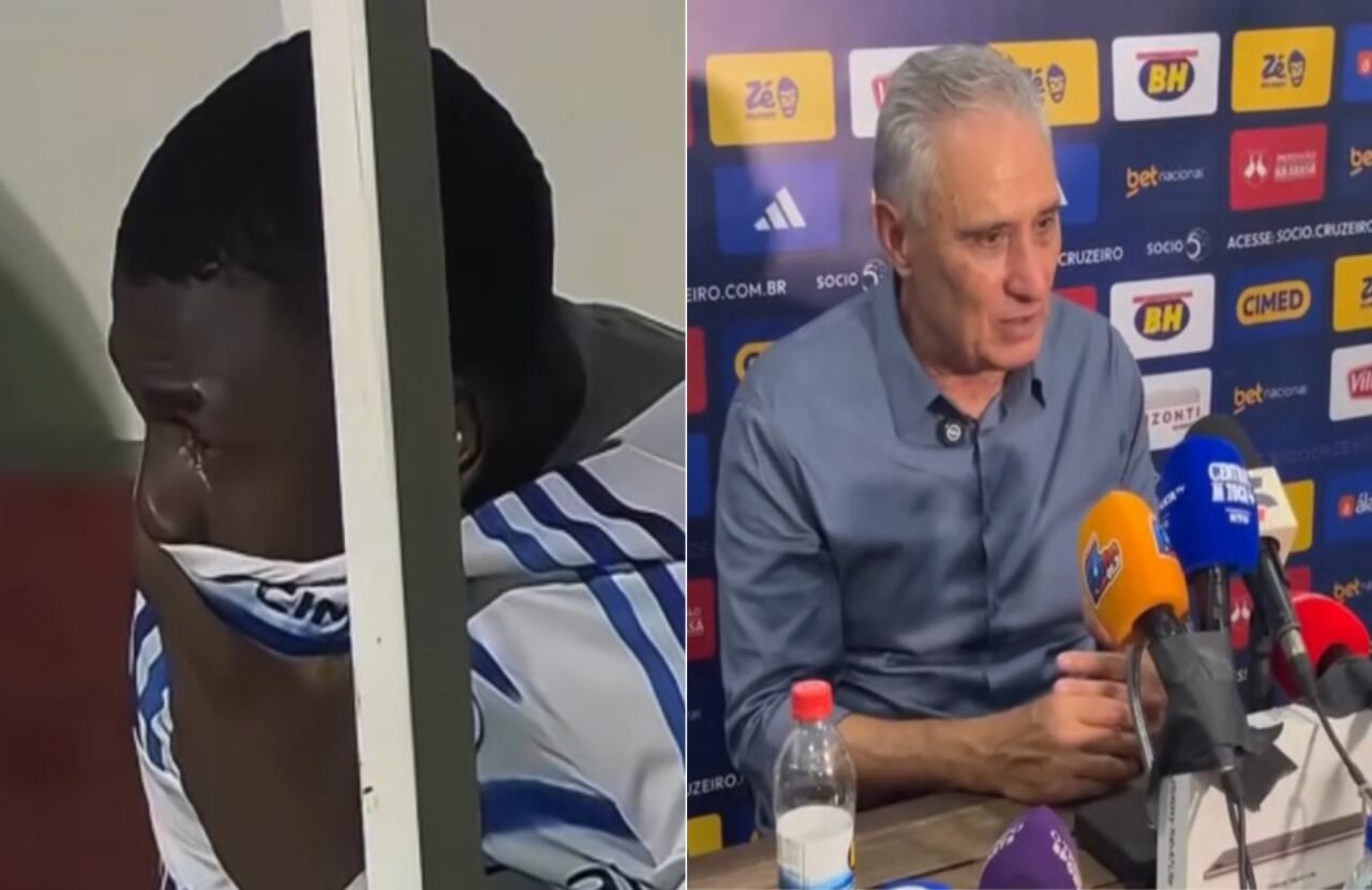 Néiser Villarreal lloró y fue consolado por su DT, Tite