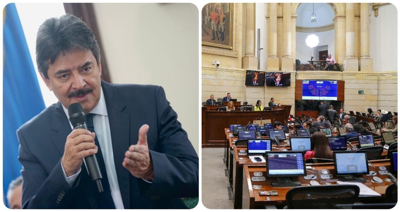 El senador Carlos Julio González y el Congreso.