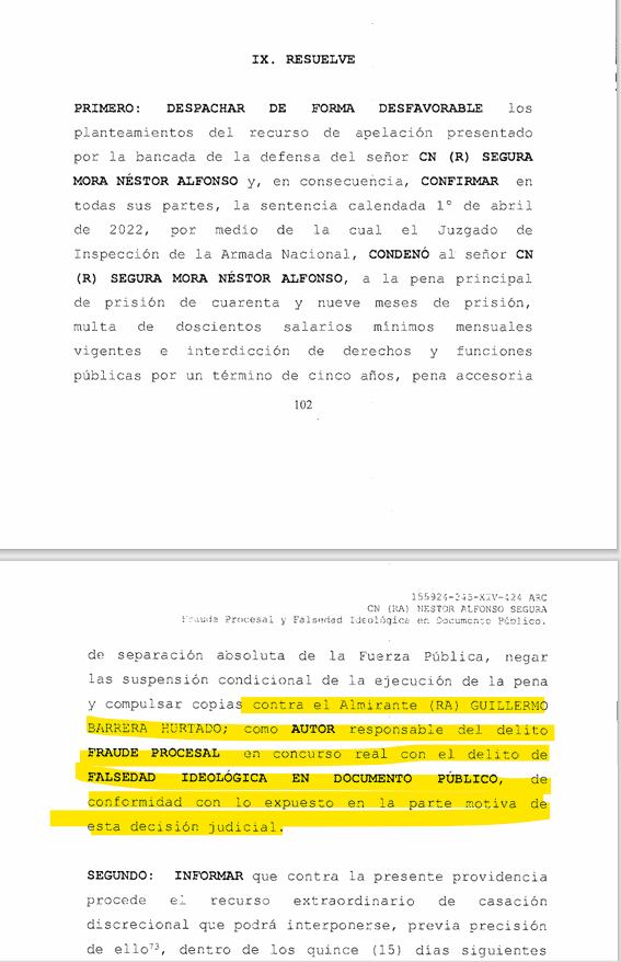 Ordenan investigar al excomandante de la Armada Nacional por montaje contra el almirante Gabriel Arango Bacci.