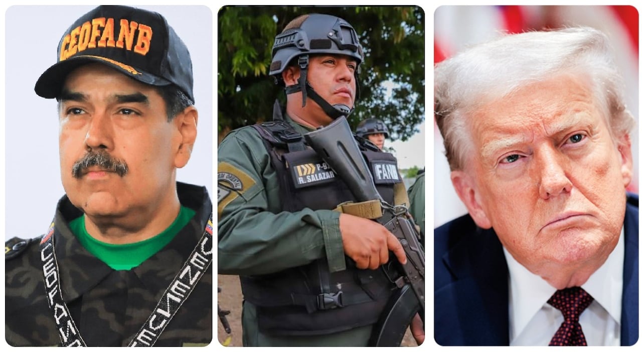 Nicolás Maduro, miembros de las Fuerzas Armadas Bolivarianas de Venezuela y Donald Trump