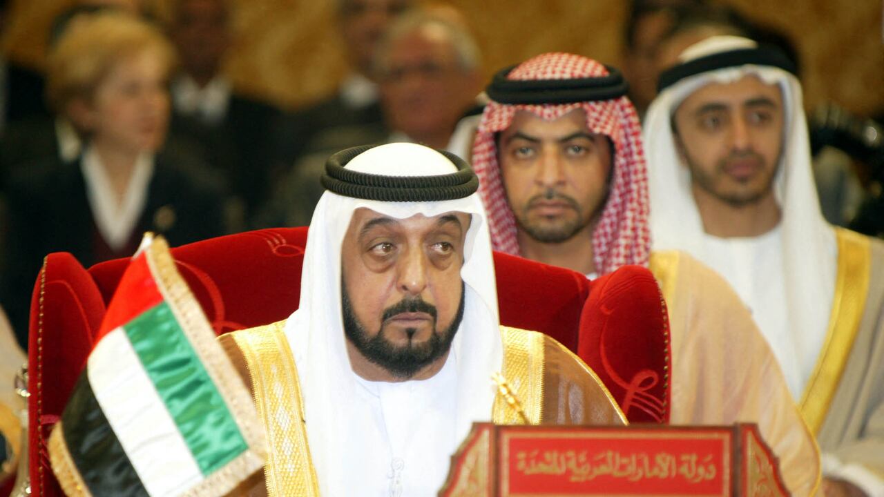 Jalifa bin Zayed Al Nahyan, presidente de Emiratos Árabes Unidos.