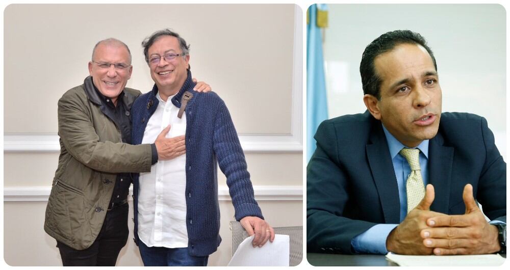 Roy Barreras, Gustavo Petro y Alexander López.