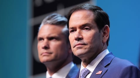 El secretario de Estado de Estados Unidos, Marco Rubio, y el secretario de Defensa, Pete Hegseth.